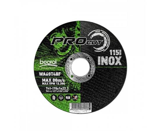 Disc debitat inox, 115x1 mm, beorol