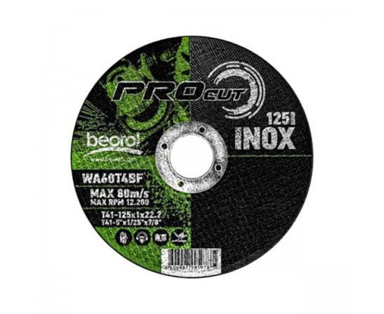 Disc debitat inox, 125x1 mm, beorol