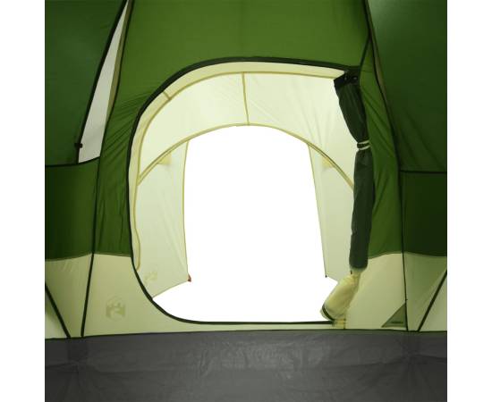 Cort de camping cupolă pentru 6 persoane, verde, impermeabil, 10 image