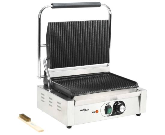 Grill panini cu striații, 43x30,5x20 cm, 2200 w, 2 image