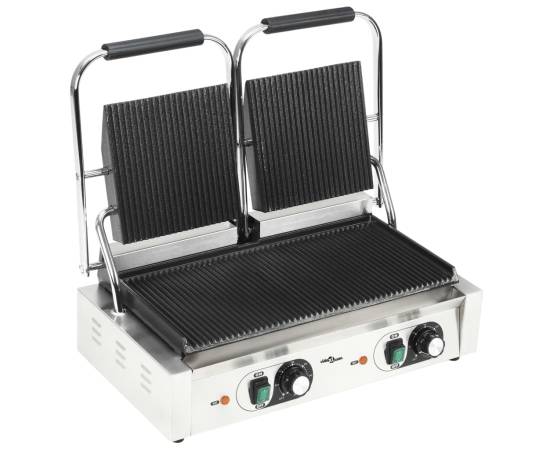 Grill panini dublu cu striații, 57x30,5x20 cm, 3600 w, 3 image