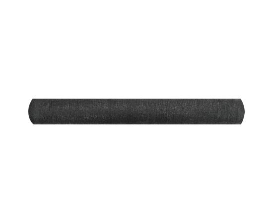 Plasă protecție intimitate, negru, 1,2x25 m, hdpe, 150 g/m², 2 image