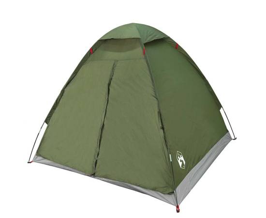 Cort camping cupolă 2 persoane verde măsliniu impermeabil, 5 image