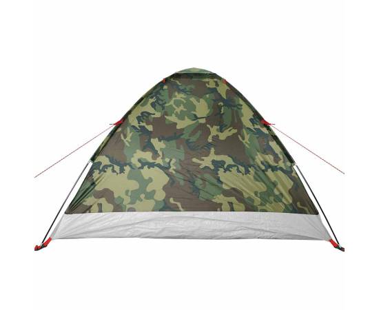 Cort de camping cupolă pentru 4 persoane, camuflaj, impermeabil, 9 image