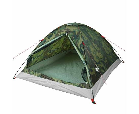 Cort de camping cupolă pentru 4 persoane, camuflaj, impermeabil, 4 image