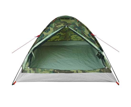 Cort de camping cupolă pentru 4 persoane, camuflaj, impermeabil, 6 image