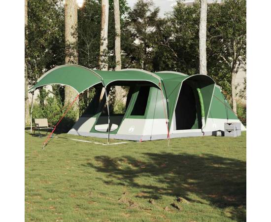 Cort de camping tunel pentru 5 persoane, verde, impermeabil, 3 image