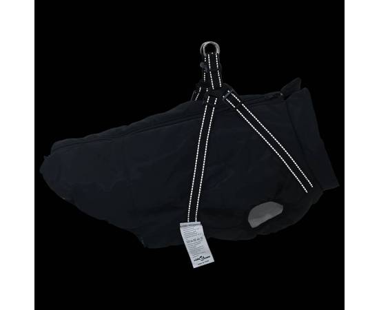 Haină câini cu ham impermeabilă reflectorizantă, negru, 3xl, 6 image