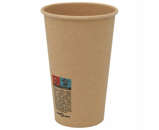 Cești de cafea din hârtie cu capace 1000 buc 16 oz 400 ml, 7 image