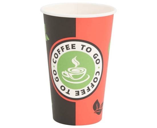 Cești de cafea din hârtie cu capace 1000 buc 16 oz 400 ml, 3 image