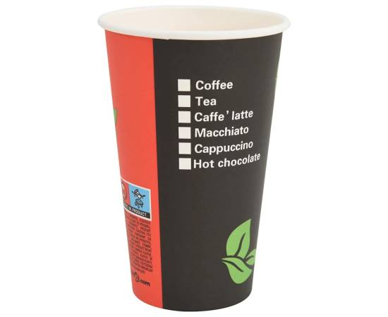 Cești de cafea din hârtie cu capace 1000 buc 16 oz 400 ml, 7 image