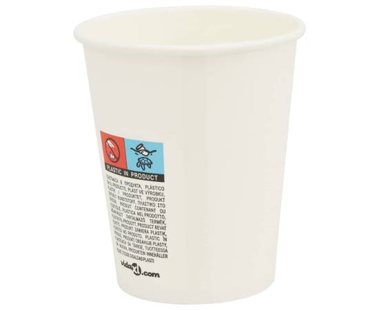 Cești de cafea din hârtie cu capace 1000 buc 8oz 200ml, 7 image