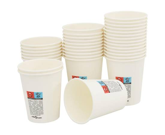 Cești de cafea din hârtie cu capace 1000 buc 8oz 200ml, 6 image