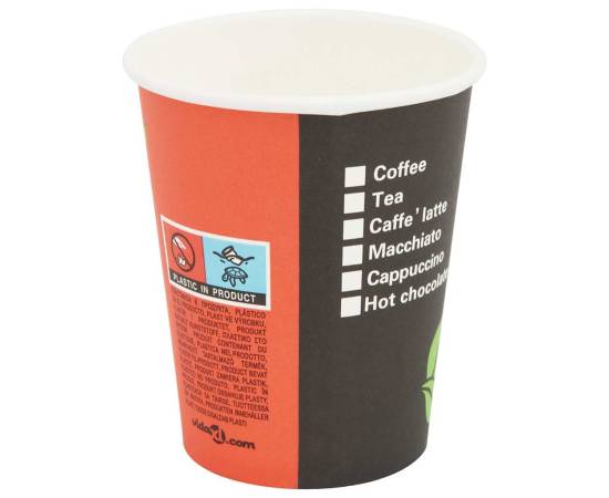 Cești de cafea din hârtie cu capace 1000 buc 8oz 240ml, 7 image