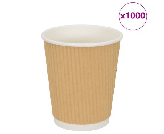 Cești de cafea din hârtie 500 buc 8oz 200ml maro