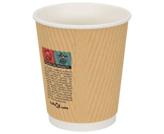 Cești de cafea din hârtie 500 buc 8oz 200ml maro, 4 image