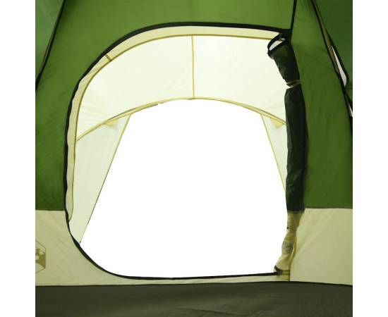 Cort de camping cupolă pentru 6 persoane, verde, impermeabil, 10 image