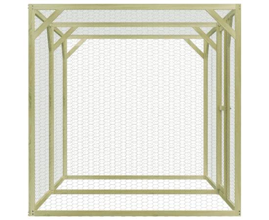Cușcă pentru pui, 3x1,5x1,5 m, oțel, 3 image