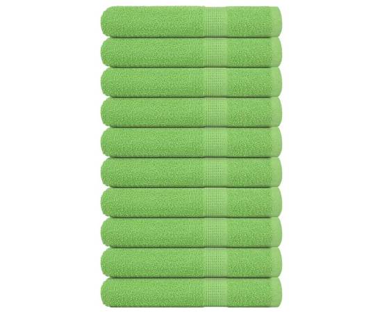 Prosoape 10 buc verde mere 100x200 cm 360 g/m² 100% bumbac