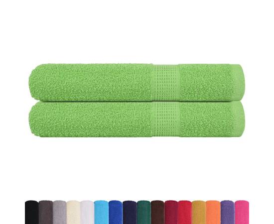 Prosoape 2 buc verde mere 100x200 cm 360 g/m² 100% bumbac, 2 image