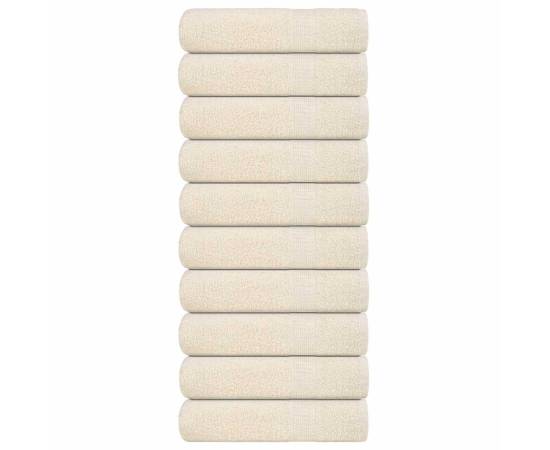 Prosoape de baie 10 buc crem 100x150 cm 360 g/m² 100% bumbac