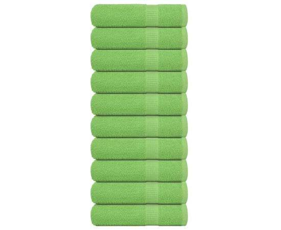 Prosoape de baie 10buc verde mere 100x150cm 360g/m² 100% bumbac