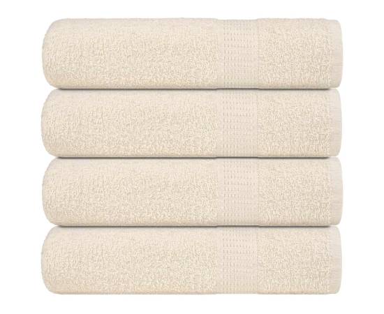 Prosoape de baie 4 buc crem 100x150 cm 360 g/m² 100% bumbac