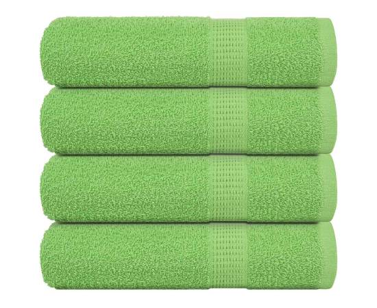 Prosoape de baie 4 buc verde mere 100x150cm 360g/m² 100% bumbac