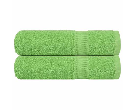 Prosoape de mână 2 buc verde măr 50x100 cm 360 g/m² 100% bumbac