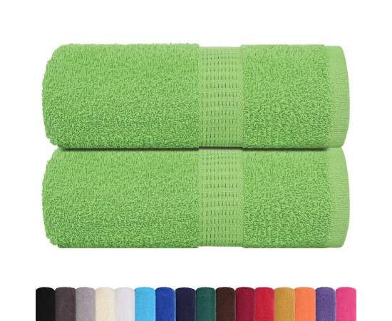 Prosoape de săpun 2 buc verde măr 30x30 cm 360 g/m² 100% bumbac, 2 image