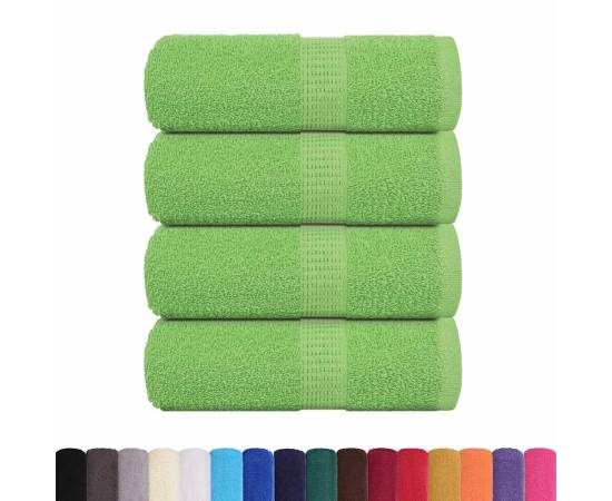 Prosoape de săpun 4 buc verde măr 30x30 cm 360 g/m² 100% bumbac, 2 image