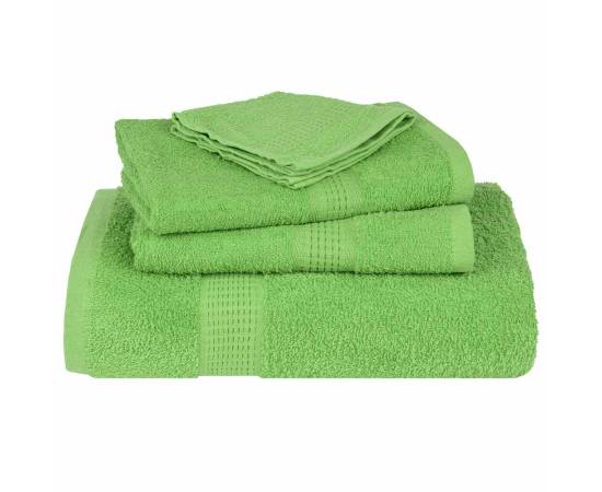 Prosoape de săpun 4 buc verde măr 30x30 cm 360 g/m² 100% bumbac, 4 image