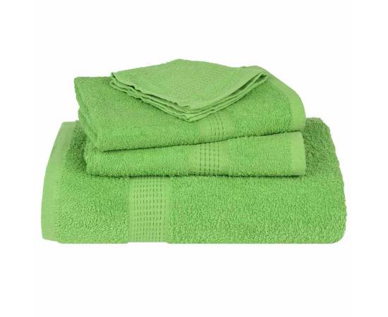 Prosoape pentru oaspeți 10 buc verde măr 360 g/m² 100% bumbac, 4 image