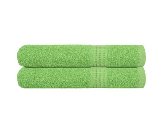 Prosoape saună 2 buc verde măr 80x200 cm 360 g/m² 100% bumbac