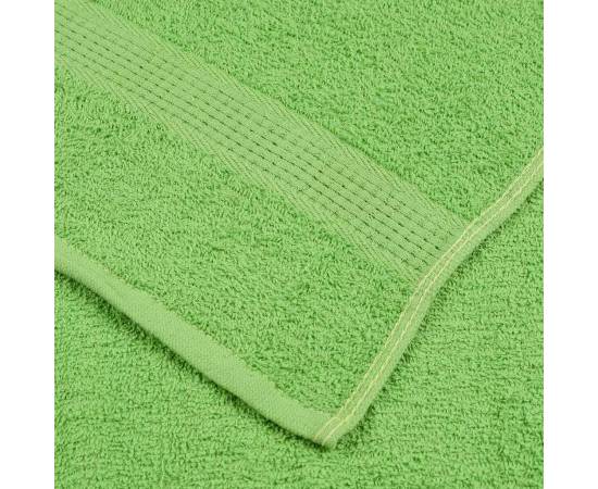 Prosoape saună 4 buc verde măr 80x200 cm 360 g/m² 100% bumbac, 6 image