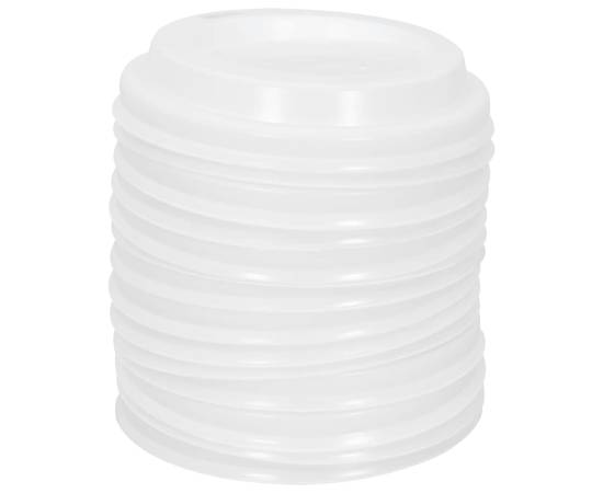 Capace pentru ceașcă cafea hârtie 4oz 1000 buc plastic alb, 5 image