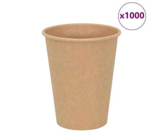 Cești de cafea din hârtie 1000 buc 12 oz 300 ml maro