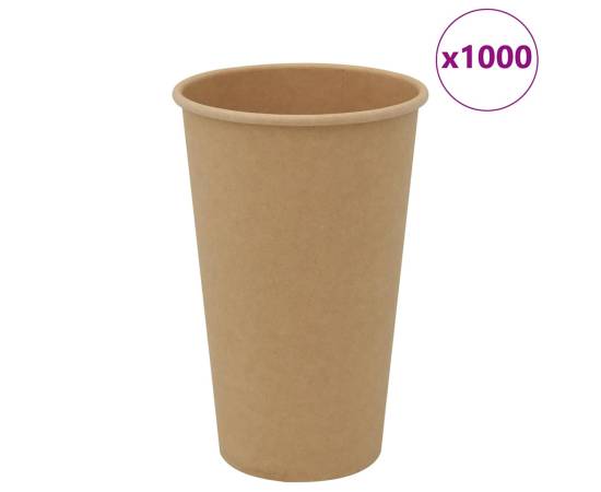 Cești de cafea din hârtie 1000 buc 16 oz 400 ml roșu și negru