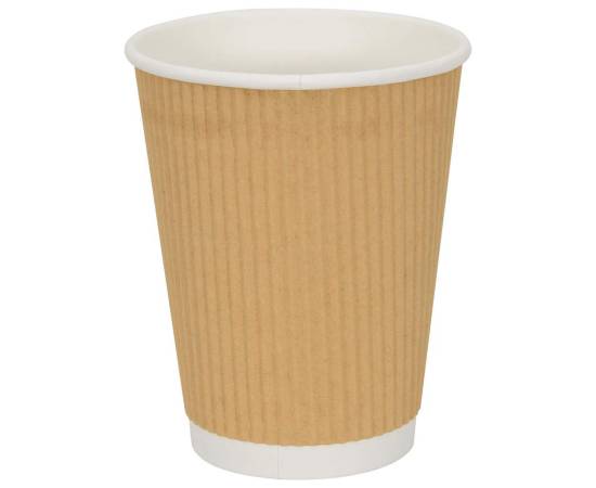 Cești de cafea din hârtie 500 buc 12 oz 300 ml maro, 2 image