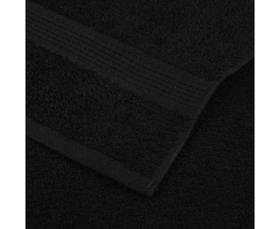 Prosoape 2 buc negru 100x200 cm 360 g/m² 100% bumbac, 6 image