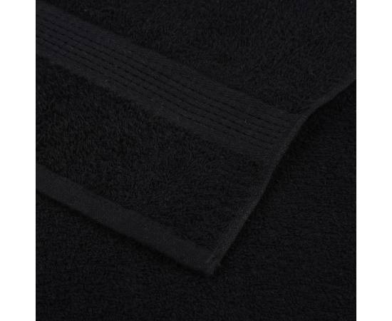 Prosoape 4 buc negru 100x200 cm 360 g/m² 100% bumbac, 6 image