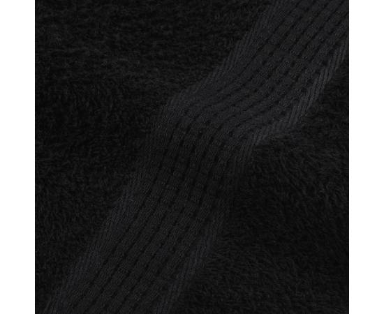 Prosoape 4 buc negru 100x200 cm 360 g/m² 100% bumbac, 7 image