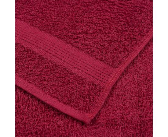 Prosoape cu săpun 4 buc bordeaux 30x30 cm 360 g/m² 100% bumbac, 6 image