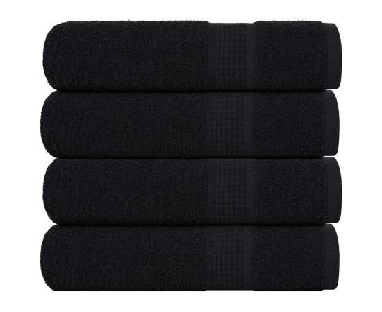 Prosoape de baie 4 buc negru 100x150 cm 360 g/m² 100% bumbac