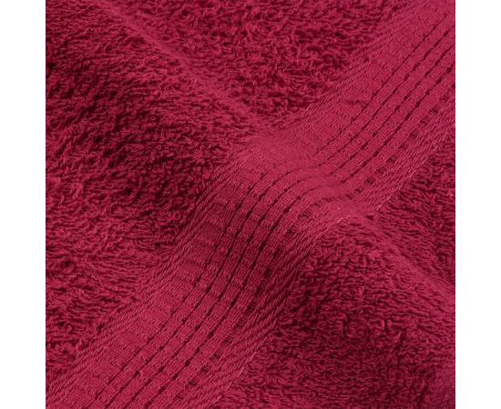 Prosoape de mână 4 buc bordeaux 50x100 cm 360 g/m² 100% bumbac, 7 image