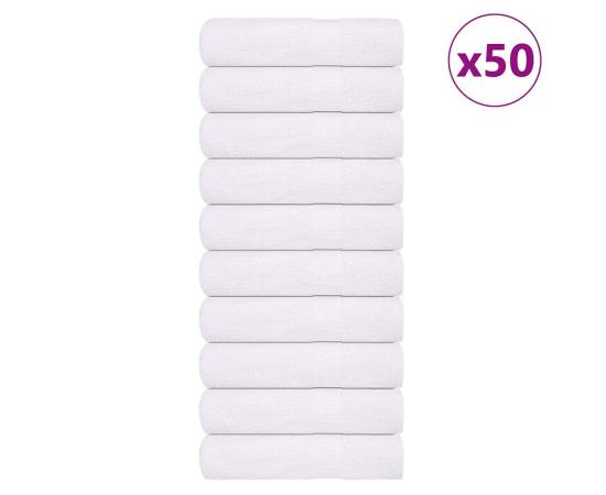 Prosoape de mână 50 buc alb 50x100 cm 360 g/m² 100% bumbac