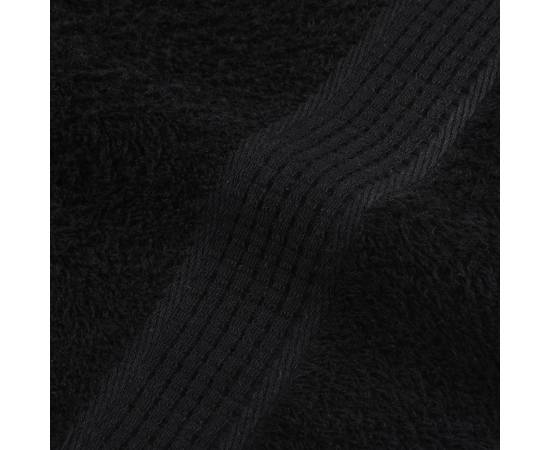 Prosoape pentru saună 4 buc negru 80x200cm 360 g/m² 100% bumbac, 7 image