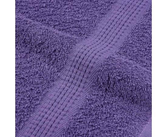 Prosoape 2 buc violet 100x200 cm 360 g/m² 100% bumbac, 7 image