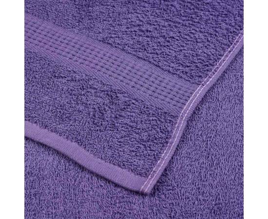 Prosoape 2 buc violet 100x200 cm 360 g/m² 100% bumbac, 6 image