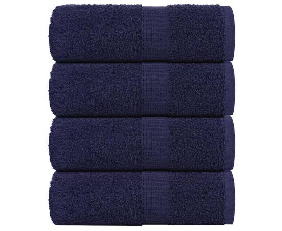 Prosoape cu săpun 4 buc bleumarin 30x30 cm 360 g/m² 100% bumbac